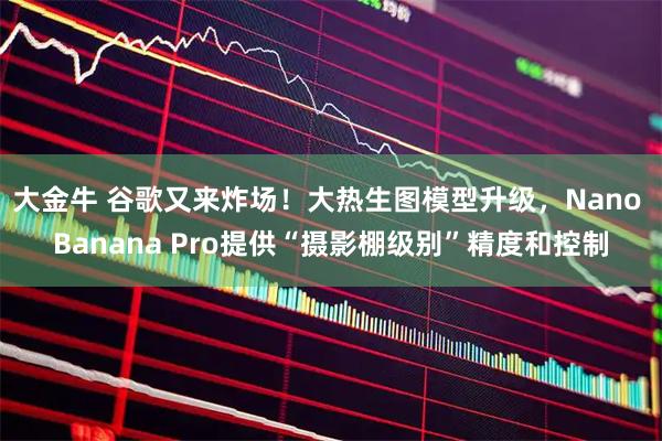 大金牛 谷歌又来炸场！大热生图模型升级，Nano Banana Pro提供“摄影棚级别”精度和控制